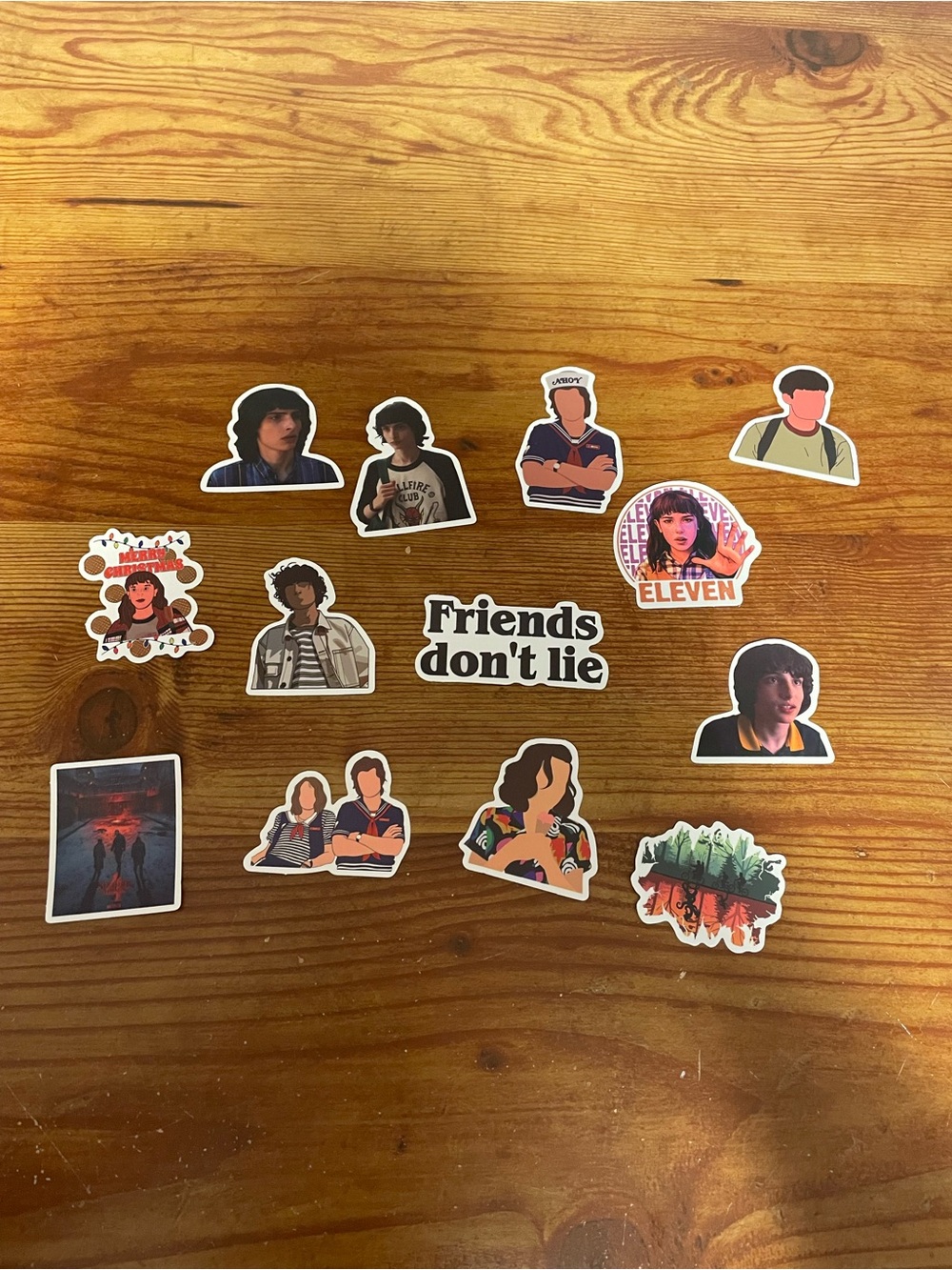 Stranger Things Sticker Pack of 13- Eleven & Steve Harrington & Mike Wheeler